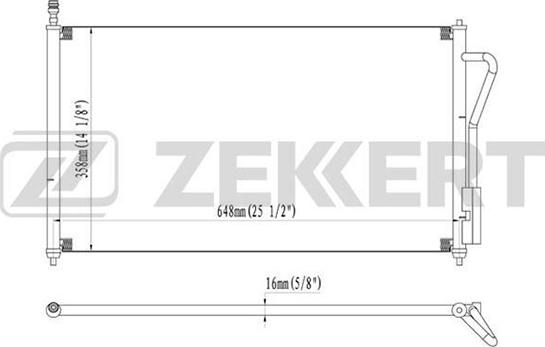 Zekkert MK-3031 - Конденсатор кондиционера autodnr.net