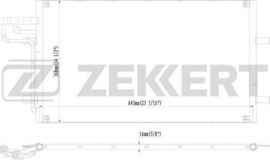 Zekkert MK-3033 - Конденсатор кондиционера autodnr.net