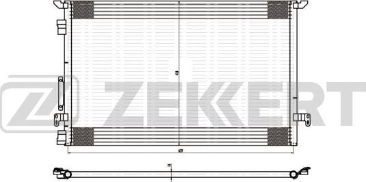Zekkert MK-3041 - Конденсатор кондиционера autodnr.net