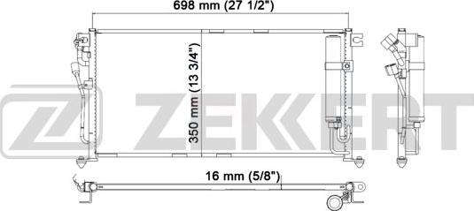 Zekkert MK-3050 - Конденсатор кондиционера autodnr.net