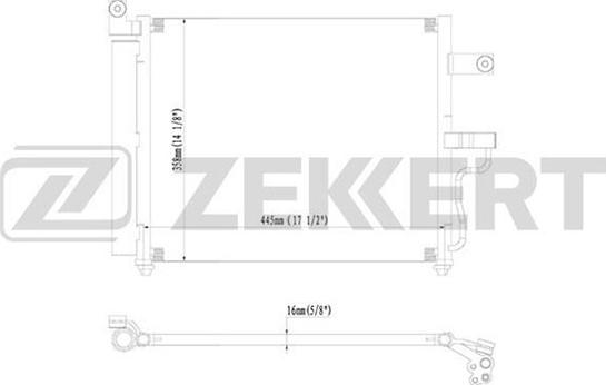 Zekkert mk-3057 - Конденсатор кондиционера autodnr.net