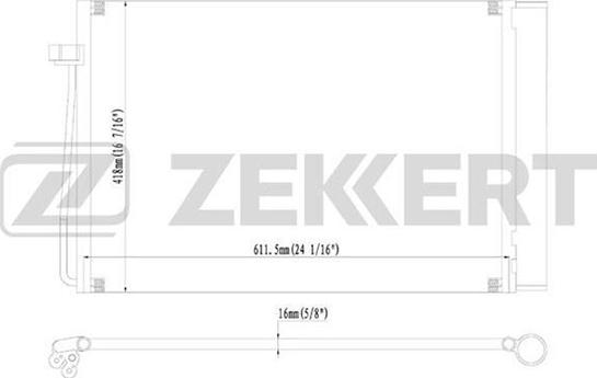 Zekkert MK-3133 - Конденсатор кондиционера autodnr.net