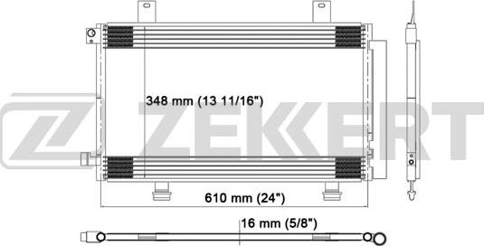 Zekkert MK-3173 - Конденсатор кондиционера autodnr.net