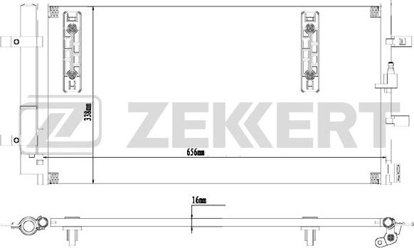 Zekkert MK-3179 - Конденсатор, кондиціонер autocars.com.ua