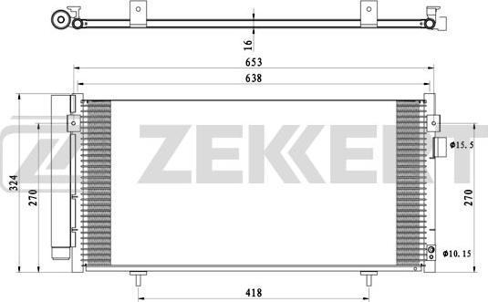 Zekkert mk-3183 - Конденсатор кондиционера autodnr.net