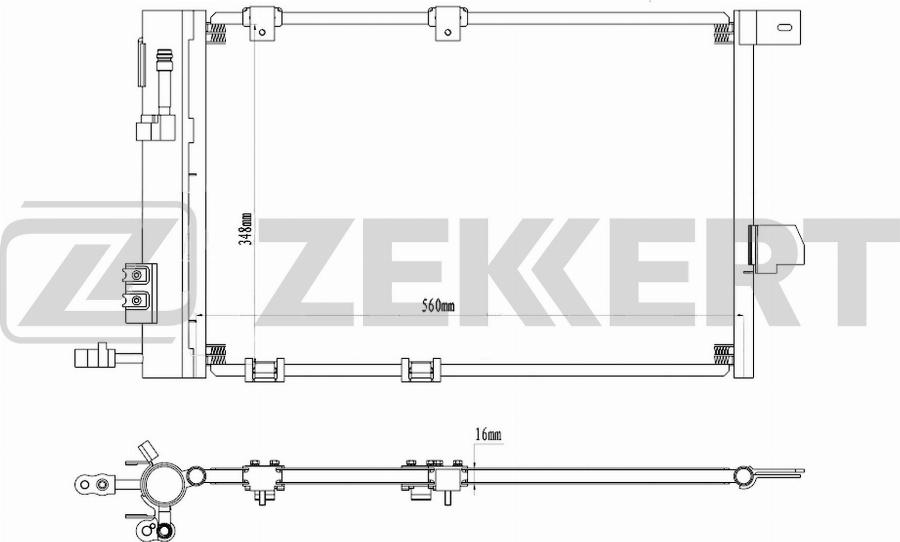 Zekkert MK-3205 - Конденсатор, кондиціонер autocars.com.ua