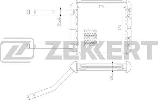 Zekkert MK-5003 - Теплообменник, отопление салона autodnr.net