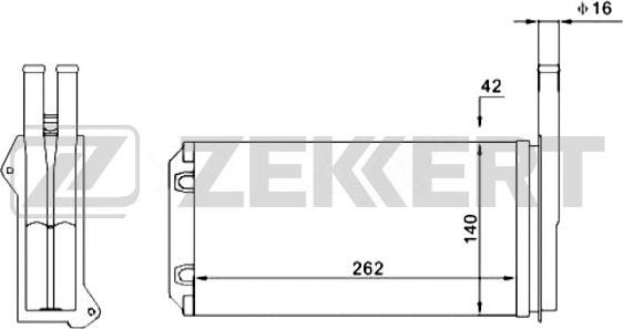 Zekkert mk-5008 - Теплообменник, отопление салона autodnr.net