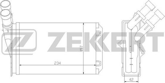 Zekkert MK-5020 - Теплообменник, отопление салона autodnr.net