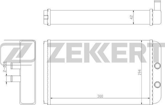 Zekkert MK-5027 - Теплообменник, отопление салона autodnr.net
