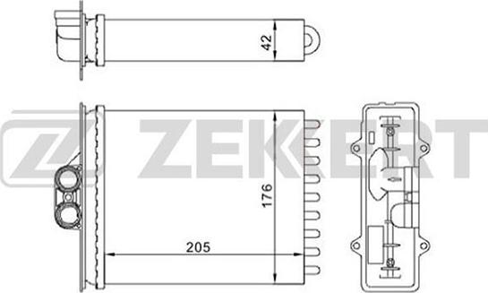 Zekkert MK-5034 - Теплообменник, отопление салона autodnr.net