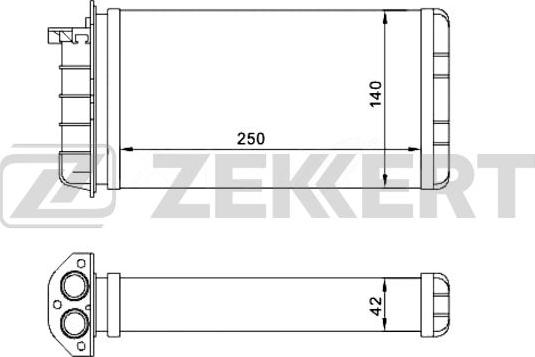 Zekkert MK-5048 - Теплообменник, отопление салона autodnr.net