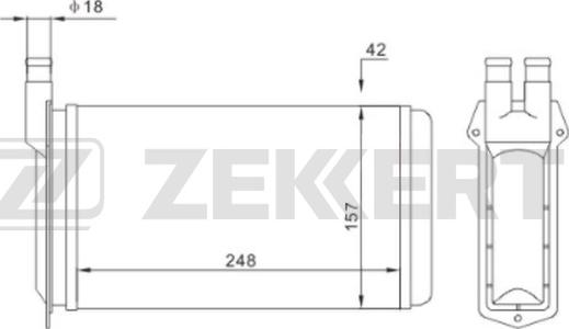 Zekkert MK-5050 - Теплообменник, отопление салона autodnr.net