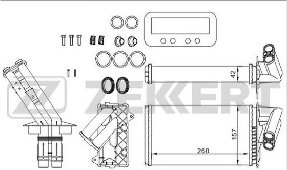 Zekkert mk-5069 - Теплообменник, отопление салона autodnr.net