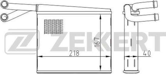 Zekkert MK-5115 - Теплообменник, отопление салона autodnr.net
