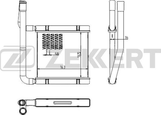 Zekkert MK-5119 - Теплообменник, отопление салона autodnr.net