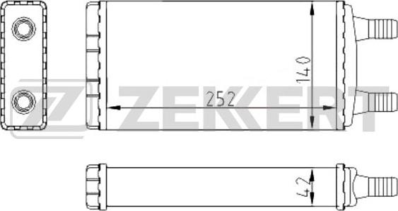 Zekkert mk-5120 - Теплообменник, отопление салона autodnr.net