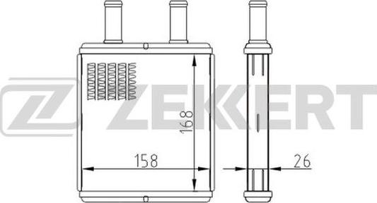 Zekkert mk-5122 - Теплообменник, отопление салона autodnr.net