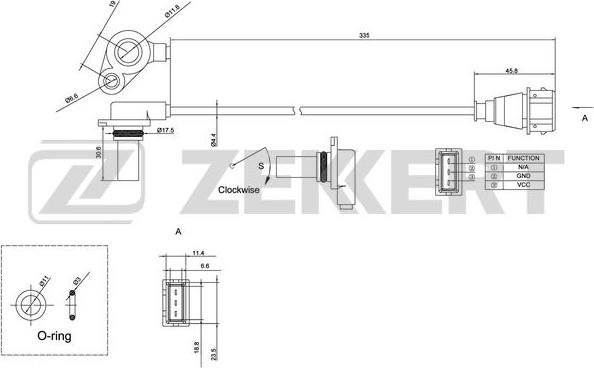 Zekkert SE-4005 - Датчик импульсов, коленвал autodnr.net