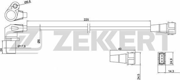 Zekkert SE-4030 - Датчик імпульсів, колінчастий вал autocars.com.ua
