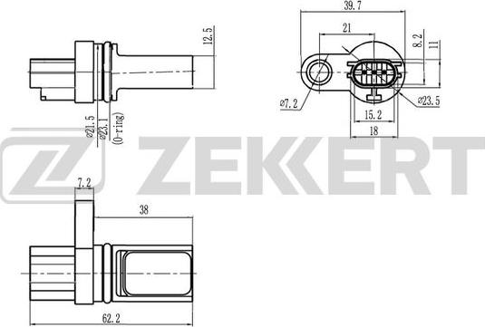 Zekkert SE-4038 - Датчик импульсов, коленвал autodnr.net