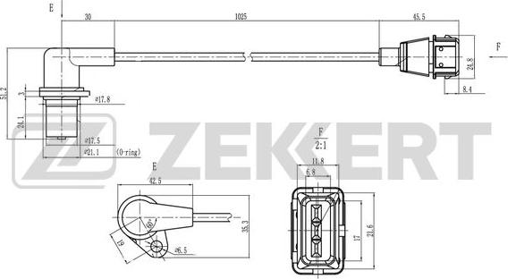 Zekkert SE-4071 - Датчик импульсов, коленвал autodnr.net