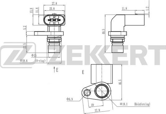 Zekkert SE-4093 - Датчик импульсов, коленвал autodnr.net