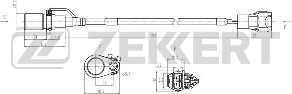 Zekkert SE-4094 - Датчик импульсов, коленвал avtokuzovplus.com.ua