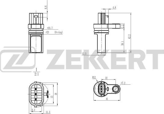 Zekkert SE-4099 - Датчик импульсов, коленвал avtokuzovplus.com.ua