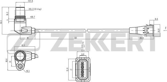 Zekkert se-4106 - Датчик импульсов, коленвал autodnr.net