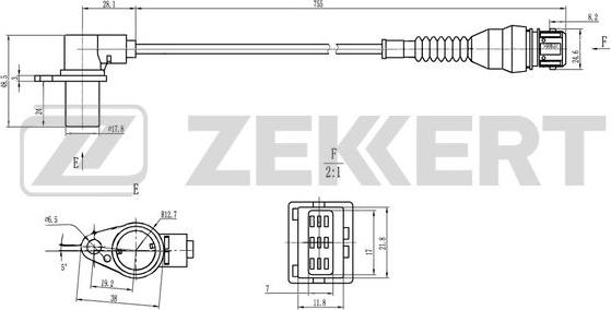 Zekkert SE-4126 - Датчик импульсов, коленвал autodnr.net
