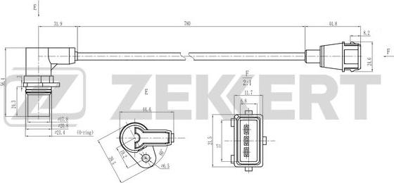 Zekkert SE-4127 - Датчик импульсов, коленвал autodnr.net