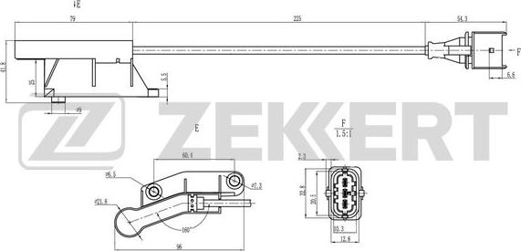 Zekkert SE-5018 - Датчик, положення розподільного валу autocars.com.ua