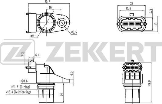 Zekkert SE-5023 - Датчик, положення розподільного валу autocars.com.ua