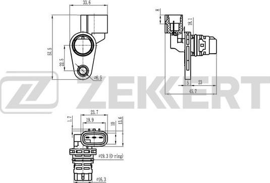 Zekkert SE-5029 - Датчик положения распредвала Kia Sportage III 10-  Sorento II 09-  Optima 12-  Hyundai Santa Fe II 1 autodnr.net