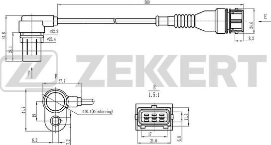 Zekkert SE-5030 - Датчик, положення розподільного валу autocars.com.ua