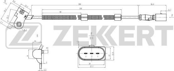 Zekkert SE-5035 - Датчик, положення розподільного валу autocars.com.ua