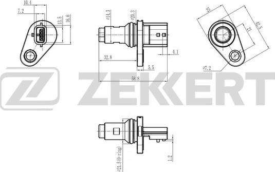 Zekkert SE-5037 - Датчик, положення розподільного валу autocars.com.ua