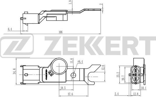 Zekkert SE-5038 - Датчик положения распредвала Opel Astra F  G 95-  Omega B 99- autodnr.net