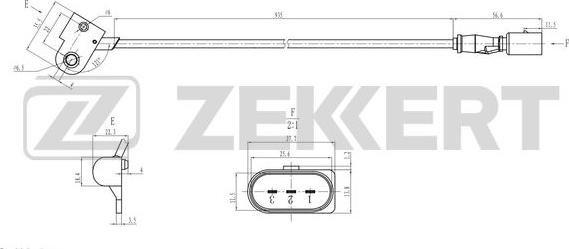 Zekkert SE-5052 - Датчик, положення розподільного валу autocars.com.ua