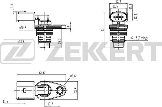 Zekkert SE-5056 - Датчик положения распредвала Skoda Fabia 6Y2  6Y3  6Y5  542  545 01-  VW Polo IV 02-  Seat Ibiza I autodnr.net