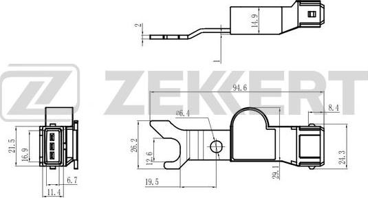 Zekkert SE-5058 - Датчик положения распредвала Chevrolet Captiva C100  C140 06-  Epica KL1 05-  Lacetti J200 05- autodnr.net