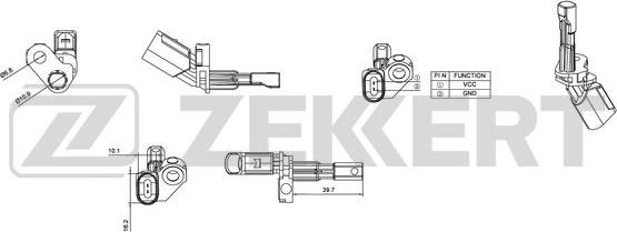 Zekkert SE-6010 - Датчик ABS, частота вращения колеса autodnr.net