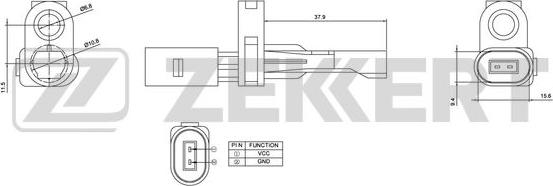 Zekkert SE-6025 - Датчик ABS, частота вращения колеса autodnr.net