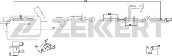 Zekkert SE-6076 - Датчик ABS, частота вращения колеса autodnr.net