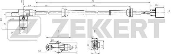 Zekkert SE-6204 - Датчик ABS, частота вращения колеса autodnr.net