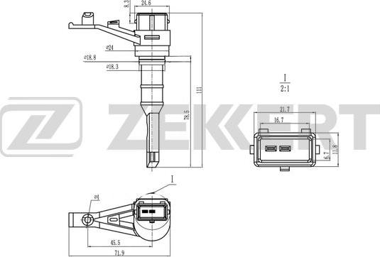 Zekkert SE-8501 - Датчик скорости, спидометр avtokuzovplus.com.ua