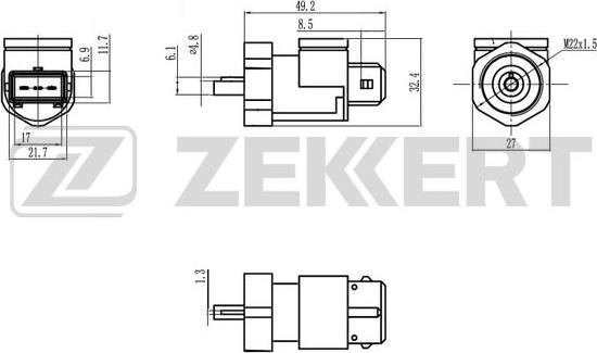 Zekkert SE-8505 - Датчик швидкості, спідометра autocars.com.ua