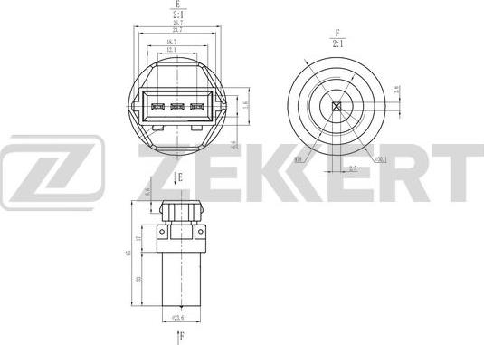 Zekkert SE-8513 - Датчик скорости, спидометр avtokuzovplus.com.ua