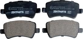 ZENTPARTS Z07309 - Тормозные колодки, дисковые, комплект autodnr.net